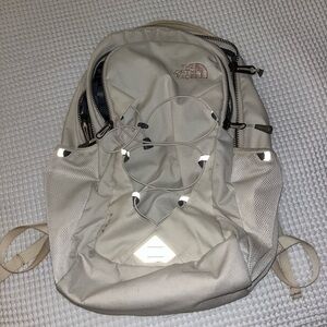 North face white backpack